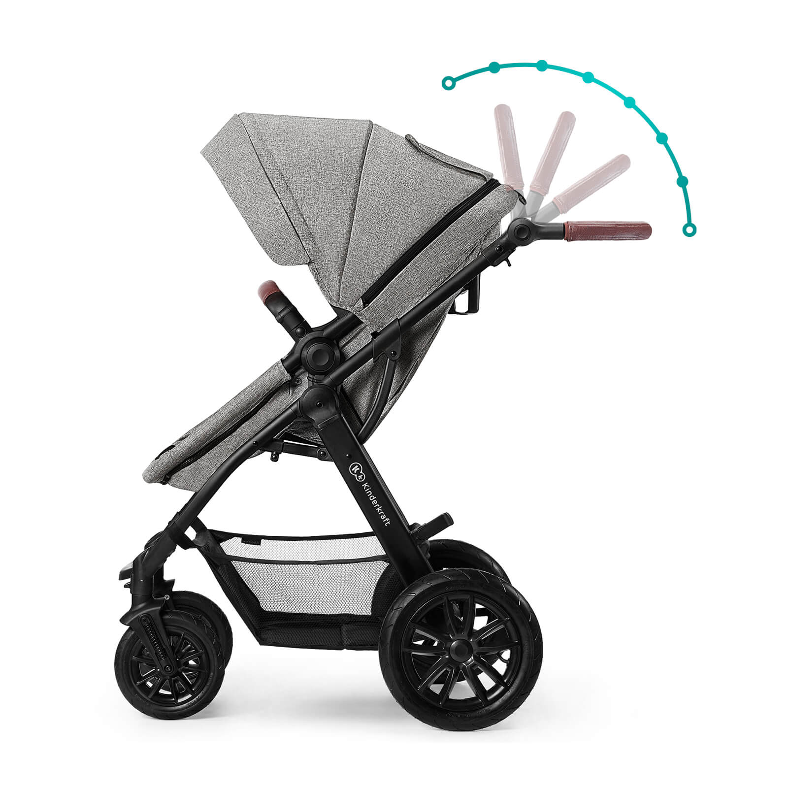 Multifunctional stroller 3in1 XMOOV - Adjustable parent's handlebar